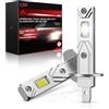 AUXIRACER H1 LED 500% Brillante, Lampadine H1 LED Plug and Play, 6500K Bianco Freddo Dimensione Mini 1:1 per Auto e Moto, 2 pezzi