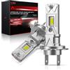 AUXIRACER H7 LED 500% Brillante, Lampadine H7 LED Plug and Play, 6500K Bianco Freddo Dimensione Mini 1:1, 9-24V per Auto e Moto, 2 pezzi