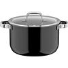 WMF Fusiontec Mineral Pro 0518665290 - Pentola con coperchio, 24 cm, resistente ai graffi, a induzione, adatta a tutti i piani cottura, Made in Germany, colore: Nero