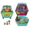 Polly Pocket - Cofanetto Scooby Doo, set a forma della Macchina Mistero con mini bambole Scooby e Velma Dinkley e accessorio Scooby Snack incluso, 4+ anni, JKC85