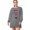 United Labels Disney Minnie Mouse Camicia da notte da donna - Maglietta pigiama a maniche lunghe, colore grigio, grigio., XL