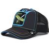 Goorin Bros. The Farm - Cappello da camionista in rete regolabile, per uomo e donna, Nero (Bbuzzzedd), taglia unica
