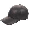 Zessano Uomo Cappellino da Baseball Polo Cappello Vera Pelle Regolabili Baseball Berretto Autunno e Inverno (Nero)