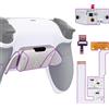 eXtremeRate 4 Palette Metallo per ps5 Controller BDM-030/040/050,Back Button Paddles per ps5 Joystick,Rise4 V3 Remap Kit Programmabile Tasti Aggiuntivi Cover Grip Gommato-Bianco Grigio