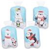 Capgoost 4 Pezzi Scaldamani Riutilizzabile, Scalda Mani Tascabili, Mini Riscalda Mani Gel Portatile Scaldini Mano, Natalizio Scaldamani Tascabile per Le Fredde Giornate Invernali, Viaggi, Sport, Campeggio