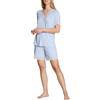 CALIDA Elegant Dreams - Pigiama da Donna Harmony Blue Normale