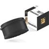 VERAMET Fermaporta in Acciaio Inossidabile Ferma Porta con Paraurti in Gomma Blocca per Proteggere Porte Pareti Mobili Protezione Facile Installare Rotondo Nero Opaco 1,1kg 100 x 50 mm - PG-1072 P2