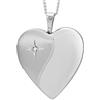 Alexander Castle medaglia a diamante Argento sterling con collana 46cm