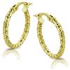 Orovi Orecchini Donna Oro Giallo 18KT Orecchini a Cerchio, Made in Italy, gioiello anallergico confezionato in un elegante astuccio portagioie