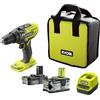 RYOBI Trapano a percussione RYOBI 18V OnePlus - 1 batteria da 4,0Ah e 2,0Ah - Caricatore rapido - R18PD3-242S