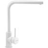 SCHOCK|Miscelatore Cucina IDEA, Rubinetto Canna Alta Dritta, Rotazione canna 360°, smaltato Bianco Assoluto, Abbinabile ai lavelli, Made in Italy.