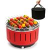 Barbecue portatile a carbonella con ventilazione elettrica