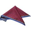 Suitsupply Pocket Graphic Bordeaux Fazzoletto Uomo Uno Misura Pura Seta Formale