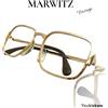 MARWITZ occhiali OPTIMA 7602 "ULTRA RARE VINTAGE 60s" Placato Oro 12kt GERMANY