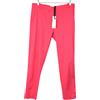 Pinko Bello 47 Pantaloni Donna UK 14 Corto Elasticizzato Tricot Chino Zip Fly