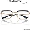 MARWITZ occhiali JET 52 "ULTRA RARE VINTAGE 60s" Placato Oro 12kt GERMANY