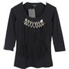Richmond T-Shirt In Denim RICHMOND Da Donna (UE) 42 Con Frange A Tre Quarti