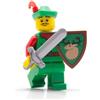 BRICK Flip Lego Ritter Set di personaggi Forestman #1 con spada e scudo - Amplia il tuo castello di cavalieri con minifigure e armi