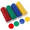 Qinsky Conteggio Colore,Bingo di Chip Plastica 160 Pack Colorati Contator Chip da Bingo per Giochi Matematica Risorse per l'apprendimento