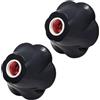 CILIA 2 Pezzi Portalampada 110/220V Presa per Lampadina - Elegante Base Modellata a Rosa per E26/E27, Apparecchio di Illuminazione Facile da Installare (Nero)