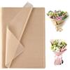 trabag 72 Fogli di Carta Velina, 50 x 70 cm, Marrone - Materiale da Imballaggio per Bouquet, Confezione Pompon, Decorazione Regalo Fai da Te