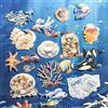 Frekyar 120 Pezzi Scrapbooking Accessori Kit,Ocean Adesivi per Scrapbooking per Journaling,Junk Journal,Bullet Journal,Scrapbook,Notebook,Diario,DIY Craft(Colorful Ocean)