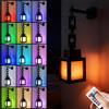 HOVCEH Pixelated Lantern, Lampada da Parete 16 Colori, Luce Notturna Bambini, Applique da Parete Interno LED con Telecomando e Funzione Dimmer, Decorazione per Camera da Letto dei Giocatori