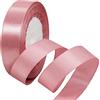 HONGCI 22m Nastro Bean Pink 25mm,Nastro Raso Nastrino Bordeaux Nastri Regalo Nastro Satin,Fiocco Nastro per Pacchi Regalo,Artigianato,Bomboniere,Bouquet,Natale,Feste di Compleanno Matrimoni Decorazioni