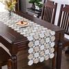 TTBDDM Runner da Tavola in Pizzo Elegante - Decorazione per Matrimoni, Festival, Casa - 40x120 cm, Misto Bianca e Marrone