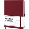 DagouColor Quaderno, A5, 90 Fogli(180 Pagine), PU Leder Hardcover Tagebuch, 120GSM Premium Quaderni per Office School Home Business Scrittura & Prendendo Appunti, Tasca, Chiusura Elastica