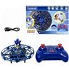 Lexibook, RC UFO Flying Sonic con luci e controllo gestuale, controllo a mani libere con batteria ricaricabile, Blu, UFOSN