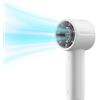 JISULIFE Mini ventilatore manuale da 5000 mAh ricaricabile, raffreddamento fino a 28 ore, 5 velocità, vento forte, ventilatore piccolo per viaggi, attività all'aperto, campeggio, spiaggia, trucco