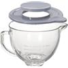 Gdrtwwh Giotola in vetro per mixer KitchenAid con testa inclinabile da 4,5-5 litri, lavabile in lavastoviglie