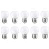 ZFQ Lampadina a LED E27, G45, 2 W, E27, bianco freddo, mini globo, per 2 W, 200 lumen, per matrimoni, Halloween, Natale, feste, bar, AC 220-240 V, 10 pezzi