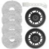 CDDCWZ 4 panni per la pulizia con 2 supporti di ricambio - Accessori per robot aspirapolvere Dreame L10s Pro Ultra Heat / L10s Ultra Gen2 / X40 Ultra / X40 Master / L40 Ultra/Mova E30 Ultra (4+2 pezzi)