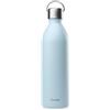 Qwetch - Borraccia Termica Active 1 L Blu pastello - Bottiglia termica in Acciaio Inox 90% Riciclato - Mantiene freddo per 24 ore e caldo per 12 ore - Senza perdite & senza BPA - Con ansa ergonomica