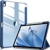 FINTIE Custodia per iPad Air 13 Pollici M4/M3/M2 (2026/2025/2024) con Portapenne - Sottile Leggero Trasparente Cover Posteriore con Bordo in TPU Morbido, Navy