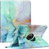 FINTIE Cover compatibile con iPad 10.2 pollici 9/8ª generazione (2021/2020/2019), custodia girevole a 360 gradi con funzione di archiviazione dello stilo, marmo smeraldo