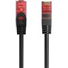 Ewent Cavo Ethernet di Rete Patch CAT 6 U/UTP, trasmissione fino a 1Gigabit, AWG 26/7, 2 Connettori RJ45. Ideale per trasmissione fibra ottica con regi Gigabit/LAN , 5m, Nero