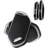 ATFIGII Custodia Chiave compatibile con Kia Telluride EV5 EV9 Serento K4 K5 Sportage Guscio per la chiave TPU Portachiavi 4 Tasti Argento Nero