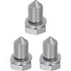 Partuto Tappo Di Scarico Dell'Olio Filettato Per Audi A3 06-16 3 Pz | Tono Argento Metallico, Metallo, Filettato, Riparazione, OE N90813202, Per Audi A4/A6/Q5/Q7/R8/TT, Per VW Passat/Jetta