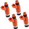 A ABSOPRO Iniettore di carburante CDH210 per Yamaha Outboard 115 HP Marine per Chrysler Sebring 3.0L Metallo Plastica Arancione (Set di 4)