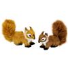 Flair Flower Set di mini animali in pelliccia sintetica realistica figura animale statua ornamenti carino pelliccia peluche scoiattolo seduto