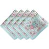 Threadmade Elrene Home Fashions Tovaglioli di stoffa vintage primaverile estate floreale giardino cottage, set di 4, 43,2 x 43,2 cm