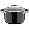 WMF Fusiontec Mineral Pro 0520025290 - Pentola con coperchio, 20 cm, resistente ai graffi, a induzione, adatta a tutti i piani cottura, Made in Germany, colore: Nero
