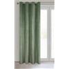Eurofirany Tenda in Velluto Morbidissimo Oscurante con Occhielli - 1 Pannello, Tenda per Camera da Letto, Cucina, Soggiorno, 140x250 cm, Menta Scuro