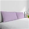 Italian Bed Linen Coppia Federe Max Color 100% cotone, Made in Italy, misura federa 50x80 cm con patella interna, Tinta Unita - LILLA