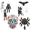 WELL HOME MOBILIARIO & DECORACIÓN Well Home Decorazione di Halloween: 7 pezzi da appendere + teschio decorativo