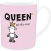 Sheepworld Tazza XL Queen of the day | Grande tazza da caffè in porcellana, XL Jumbo, 60 cl, tazza con scritta | regalo, fidanzato, fidanzata | 74724