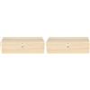 Artemio - Scatola in Legno per bustine di tè, 27 x 10,5 x 8 cm, Colore: Beige (Confezione da 2)